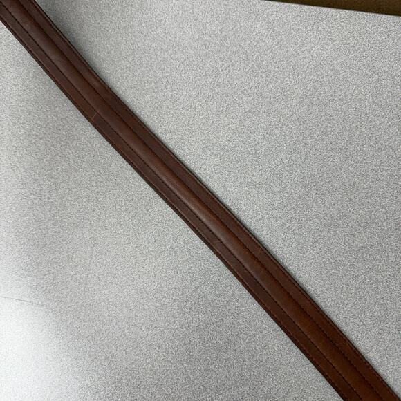 Chicago Leather Works Belt Mens 34 Distressed Classic Handmade 1.25" *No Buckle - Picture 2 of 10